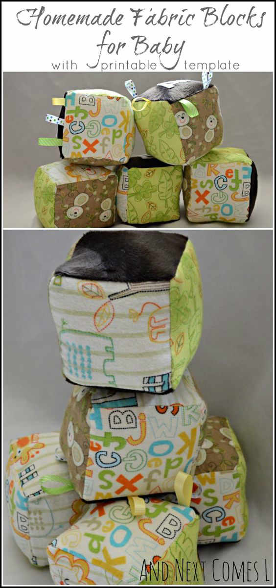 DIY Soft Fabric Baby Blocks Sewing Tutorial - Great gift idea!